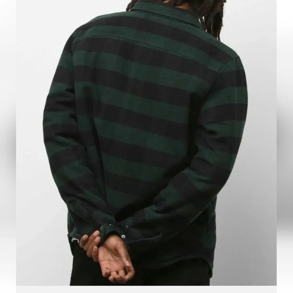 VANS Men's Reversible Jacket - Green/Black - NWT - Picture 4 of 6